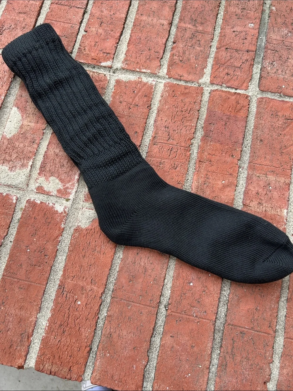 TIPITOE Black Chunky Rib Knit Stretch Ladies Scrunch Slouch Socks
